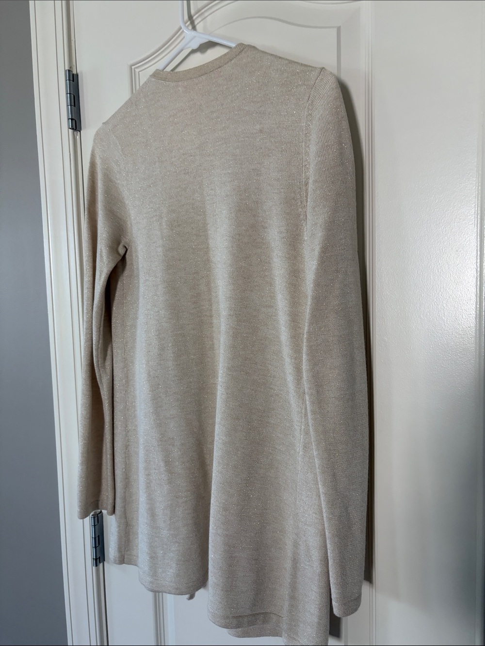 Lilly Pulitzer Neutral Beige/Gold Wrap-Front Cardigan - Picture 4 of 4